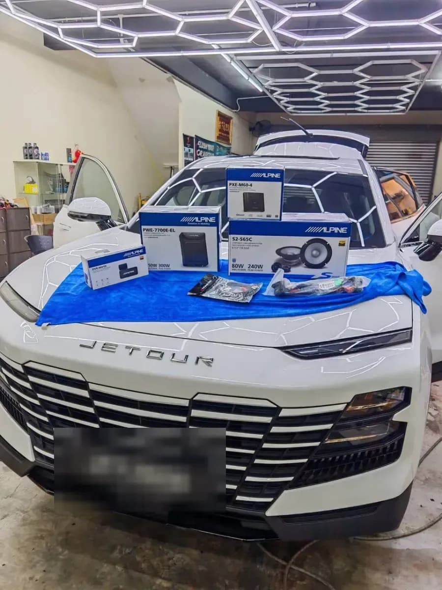Jetour Dashing - Full Alpine sound system upgrade